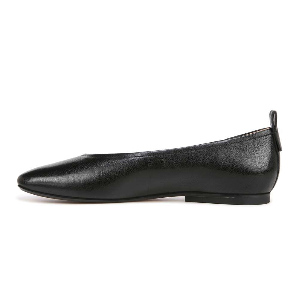 Carla Flat - Black Leather
