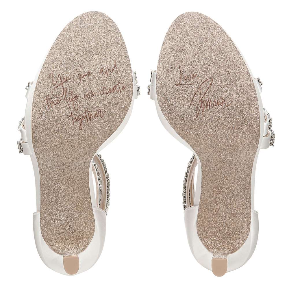 Love Dress Sandal - Silk White Satin