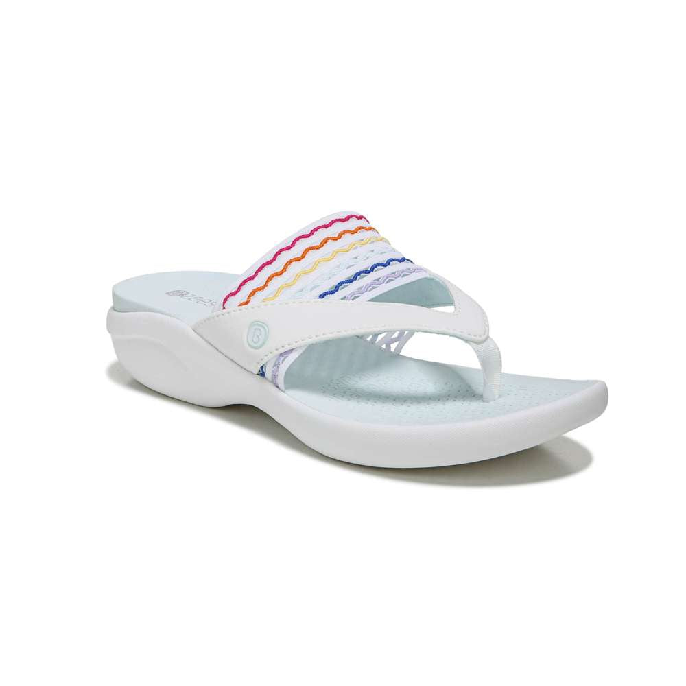Cabana Flip-Flop Sandal - White Rainbow