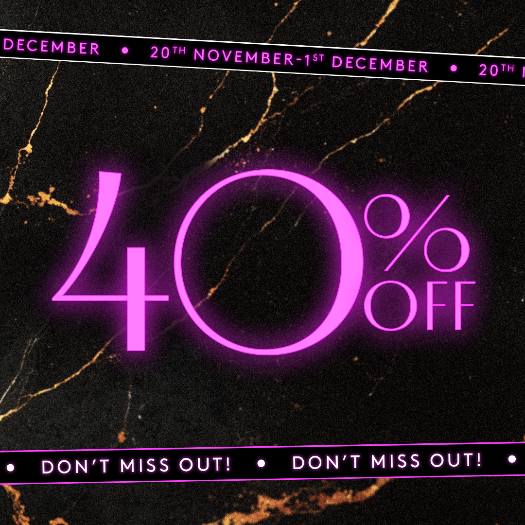 Black Friday - 40% OFF