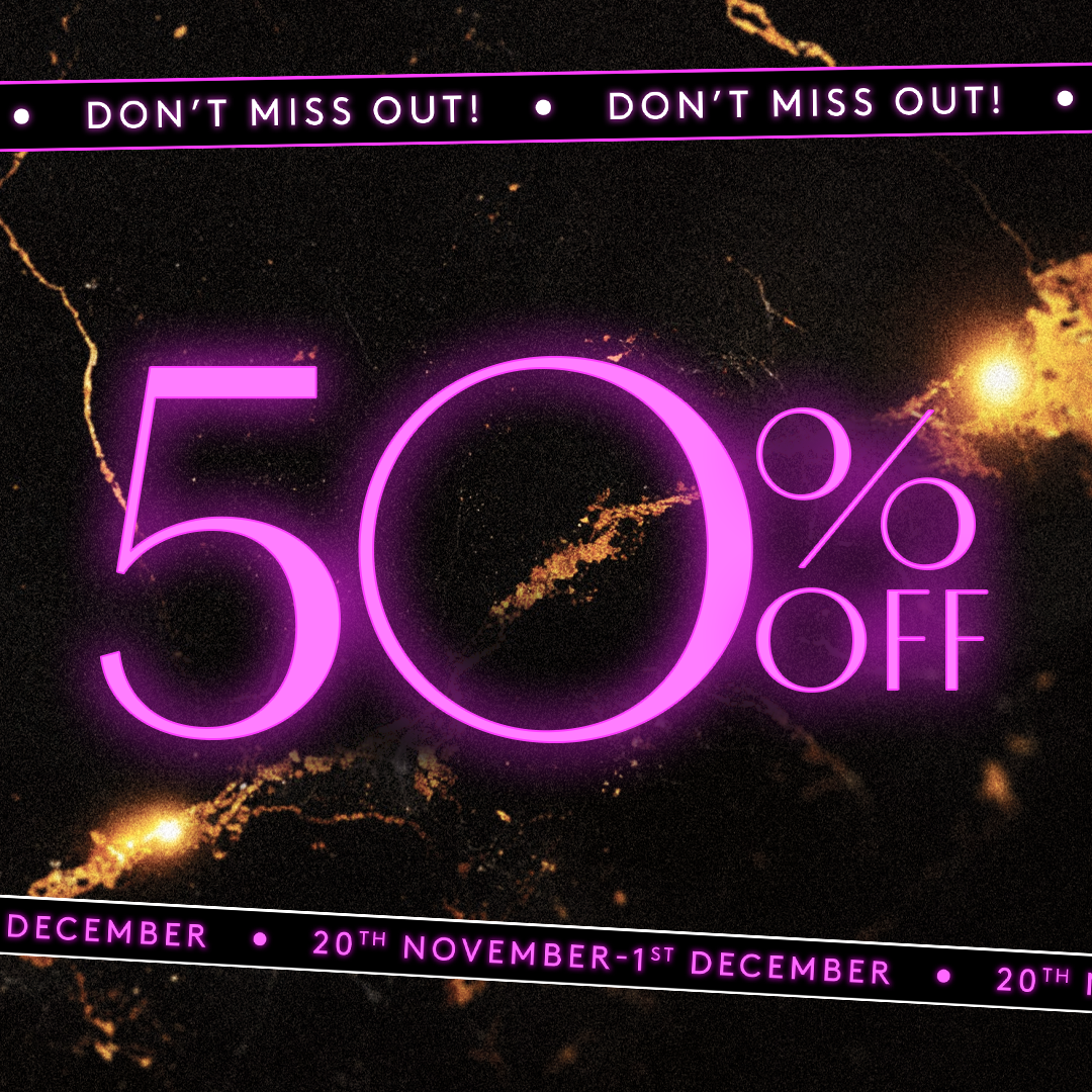 Black Friday - 50% OFF