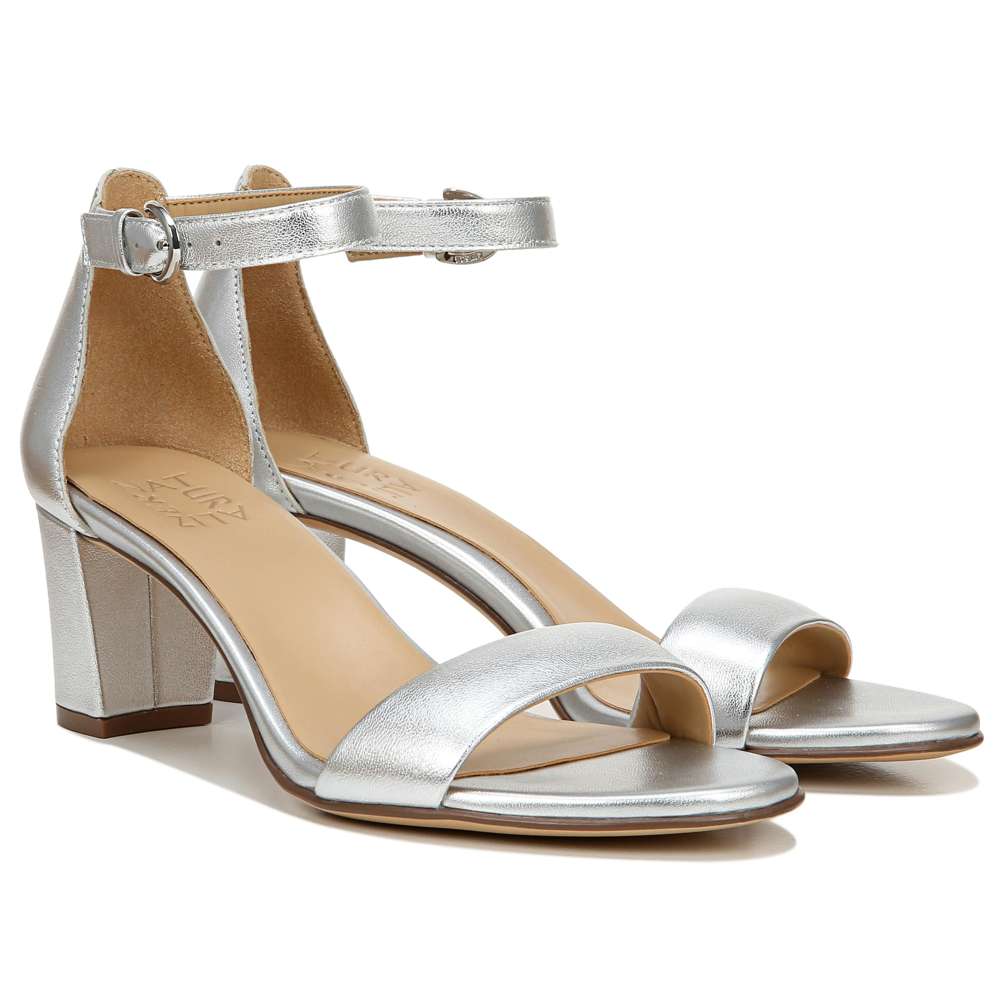 Vera Dress Sandal - Silver Leather