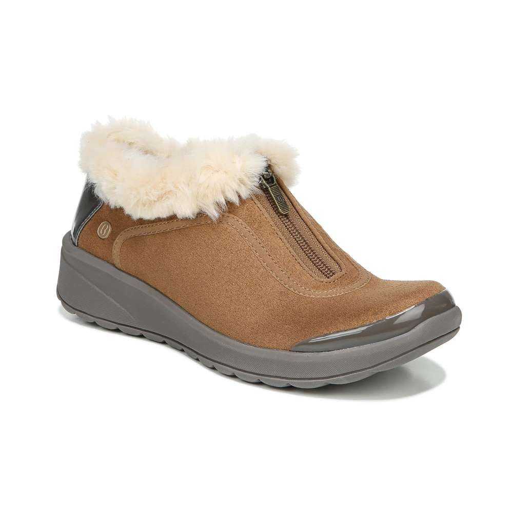 Golden Zip Bootie - Toffee