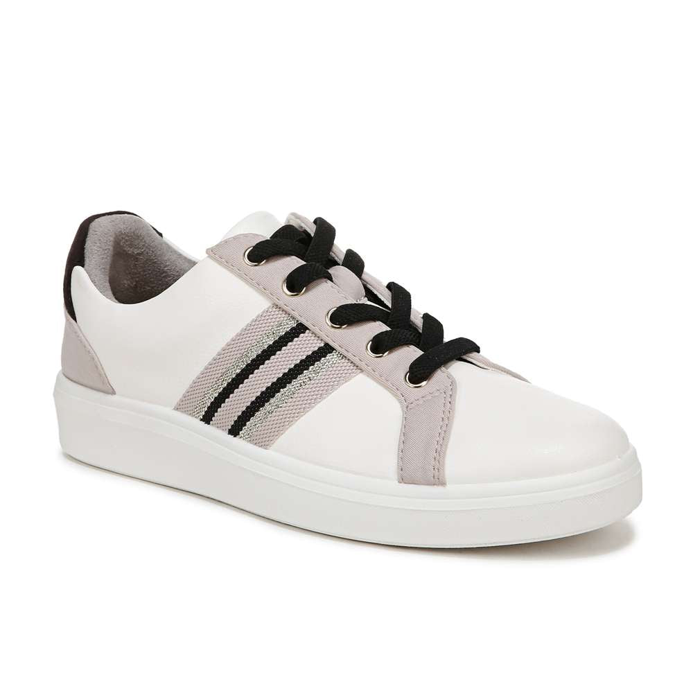 Happy Friday Lace Up Sneaker - White/Black