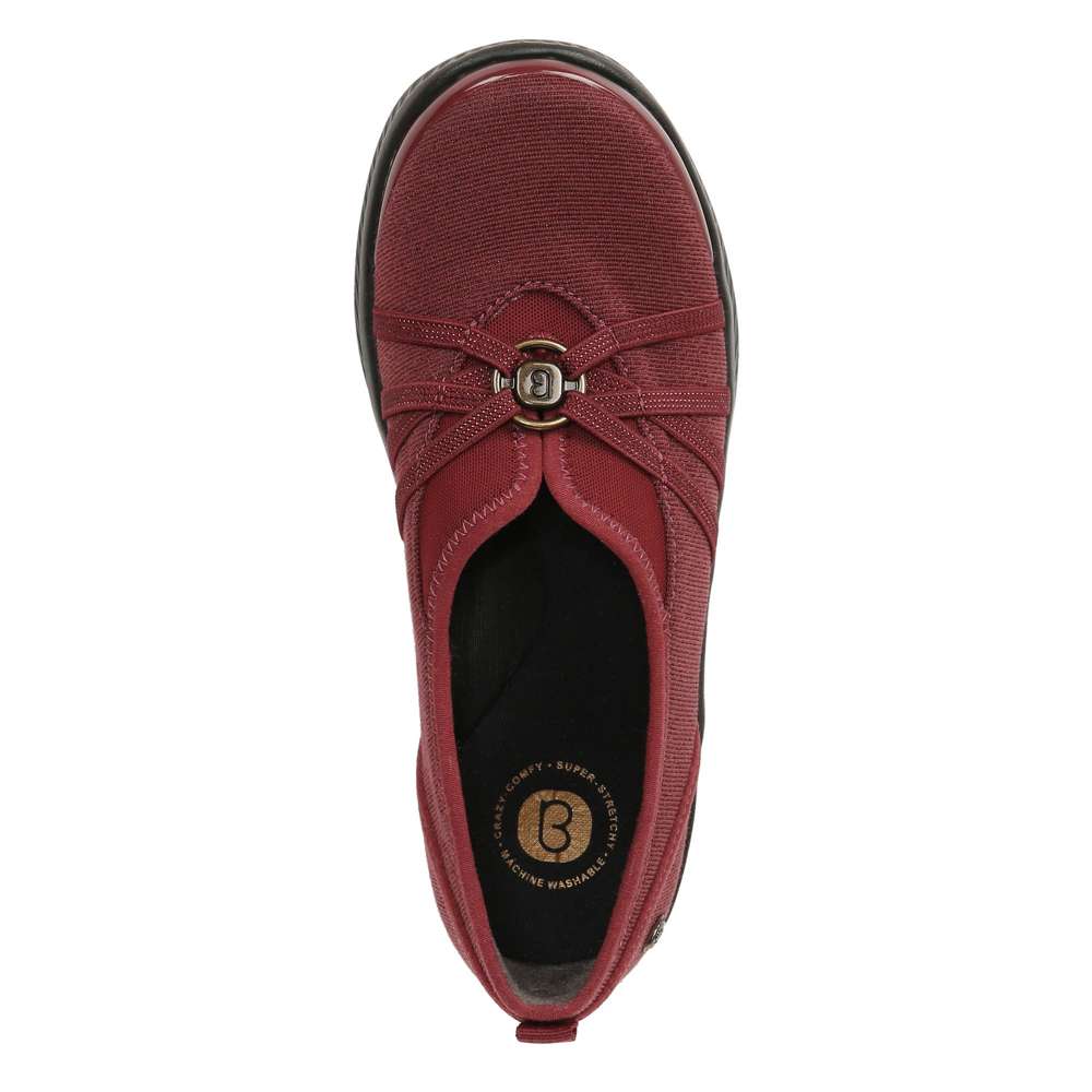 Niche Slip-On - Dark Red Ribbed Sparkle