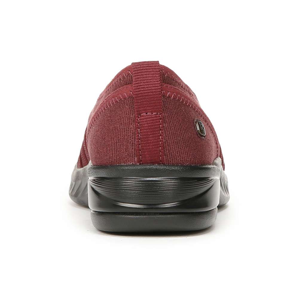 Niche Slip-On - Dark Red Ribbed Sparkle