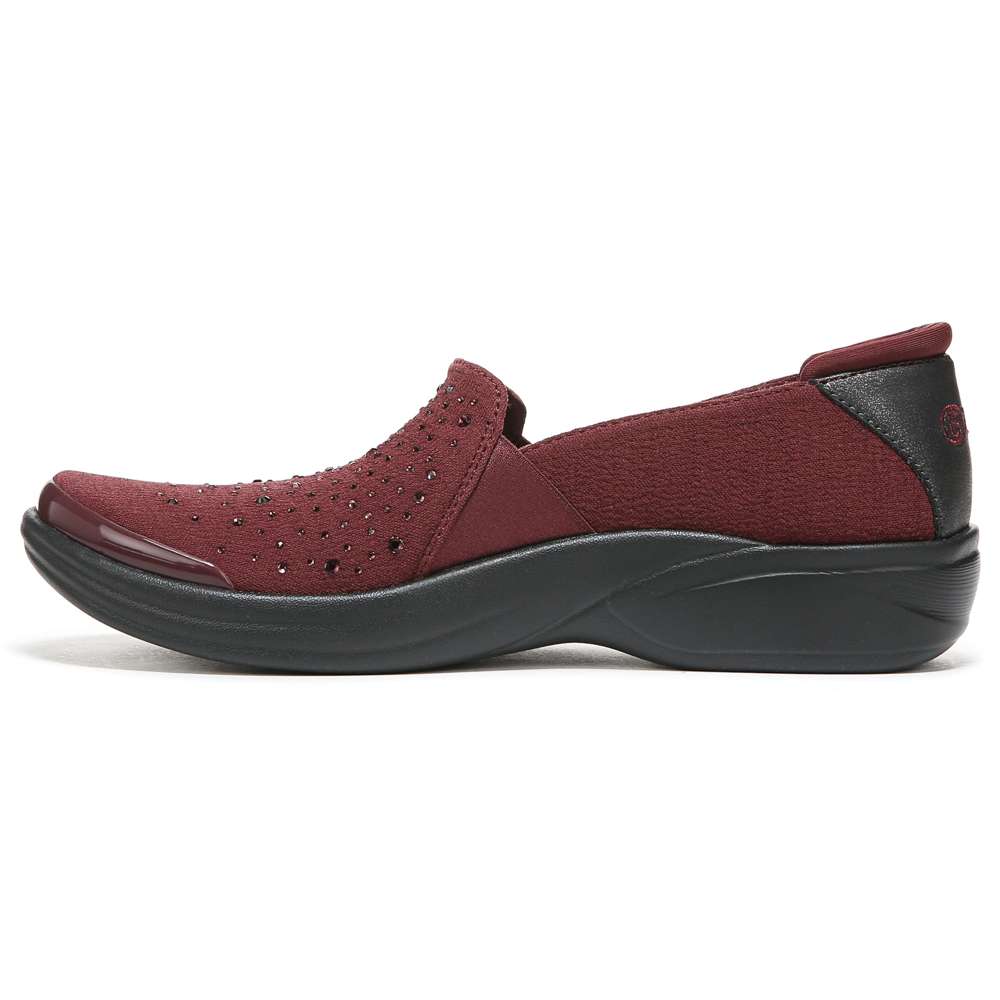 Poppyseed Slip-On - Windsor Red Rhinestone