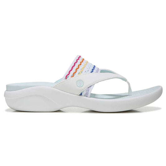Cabana Flip-Flop Sandal - White Rainbow