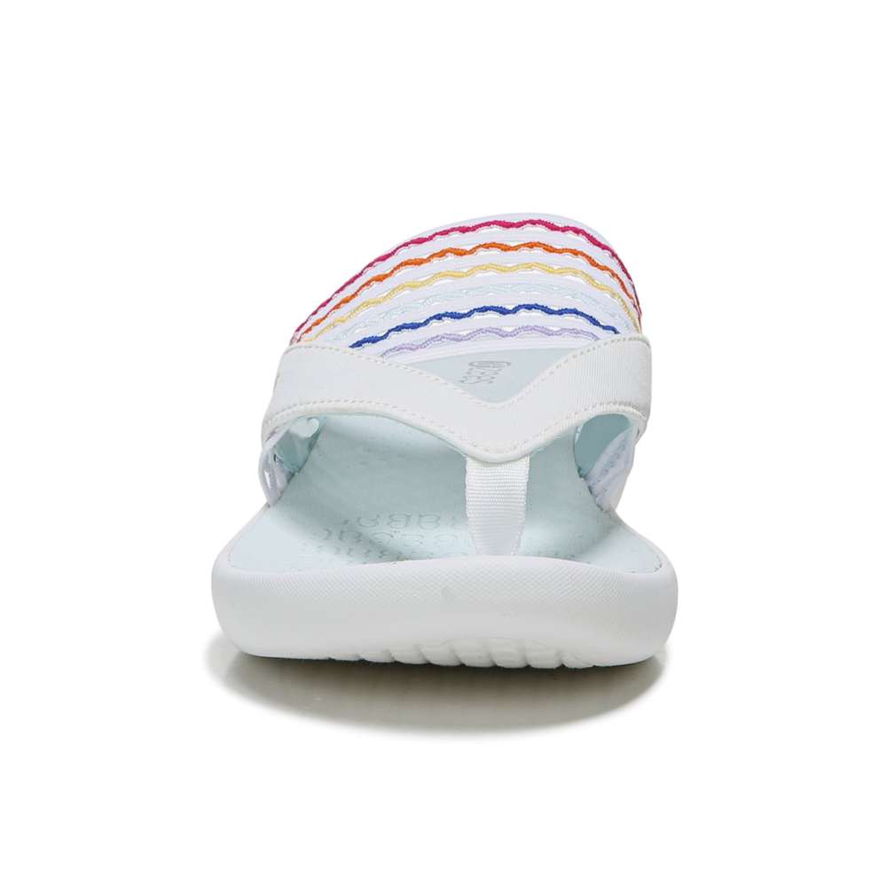 Cabana Flip-Flop Sandal - White Rainbow