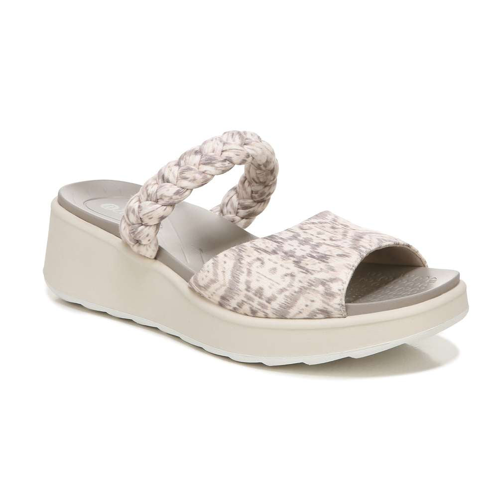 New Wave Slide Sandal - Natural Ikat
